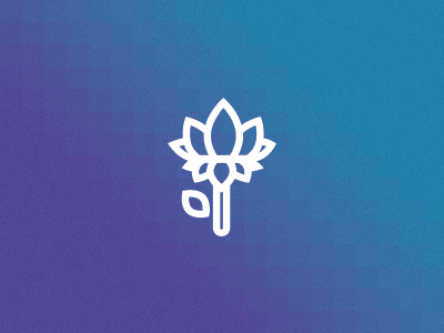 Baby Lotus flower geometric gradient illustration lines lotus vector