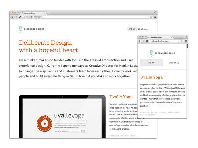 alexanderdiner.com 2k13 clarendon minimal motiva sans responsive rwd screenshots simple ui web design white space