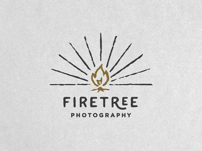 Firetree Photography barn door fire firetree logo photography tree