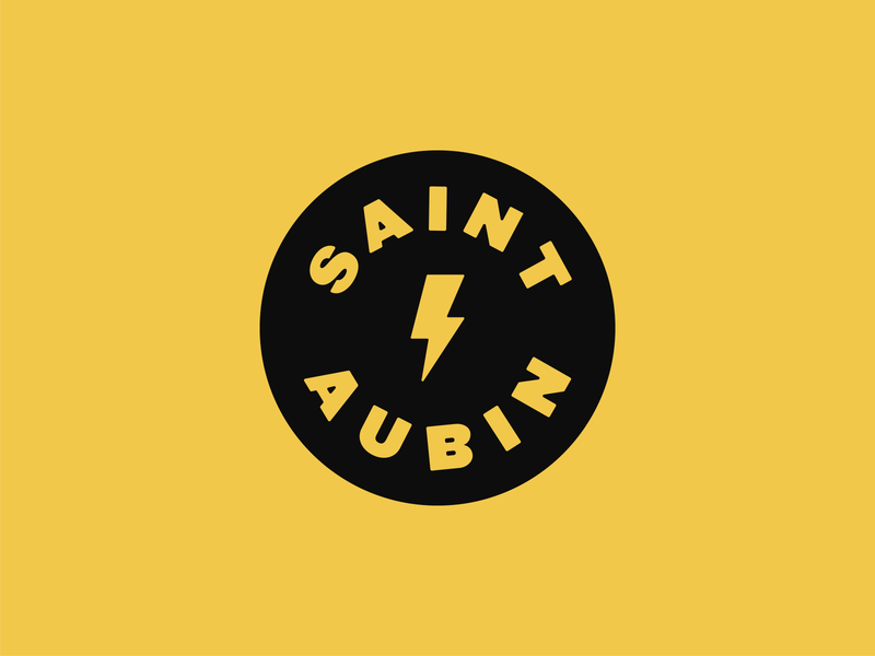 Saint Aubin Wordmark brand branding design icon logo mark music podcast typography wordmark