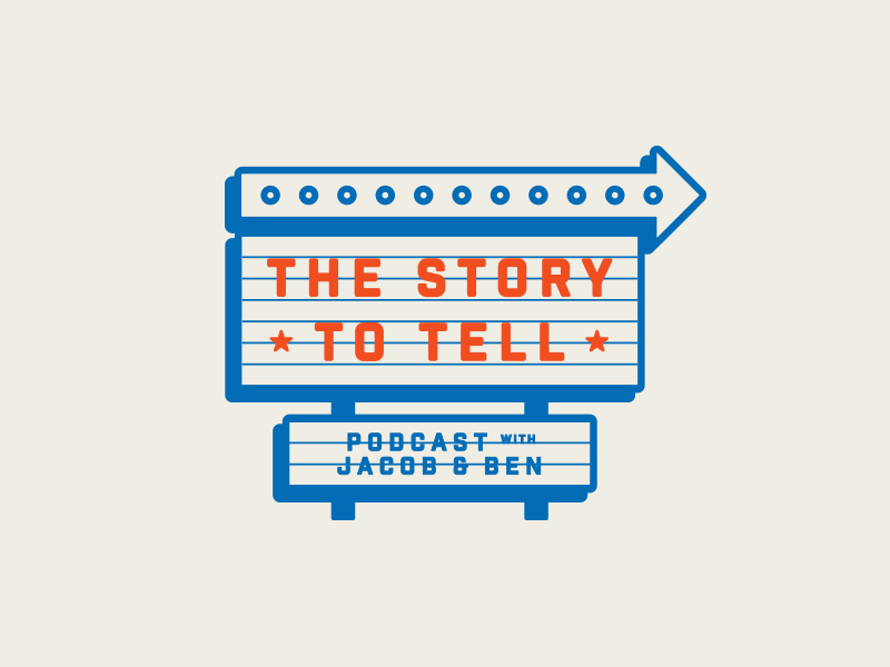 The Story To Tell explorations brand branding concept exploration iowa logos marks podcast type wip