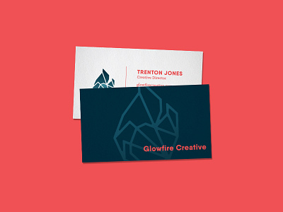 Glowcards brand branding business card collateral icon logo mark