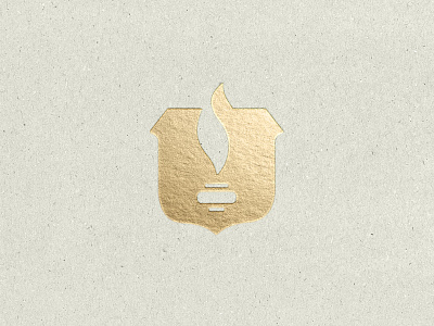 Dead concept, eternal flame badge branding education excellence fire flame foil gold icon logo mark torch