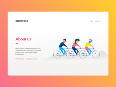 Collaboration collaboration home page illustration landing page ui user interface ux vector vibrant