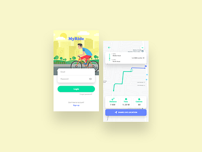 Location tracker bicycle bicycle app daily ui daily ui challenge dailyui location location tracker myride ride trackers ui ui design uiux