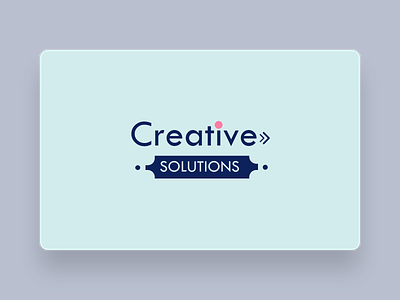 Creative Solutions branding design logo ui ui design uiux