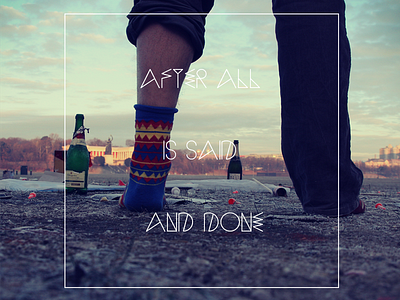 After All Is Said And Done cover mixtape munich new photography typography year