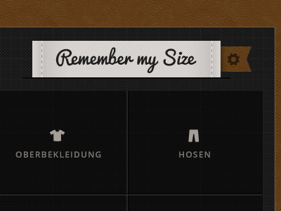 "Remember my Size" Mobile App