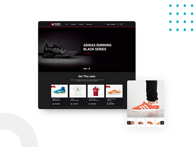 E- Commerce website for djarum super store dark mode dark theme dark ui ecommerce uiux web webdesign