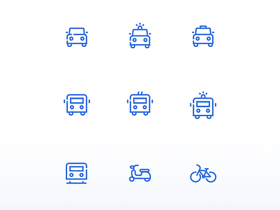 Mobility icons