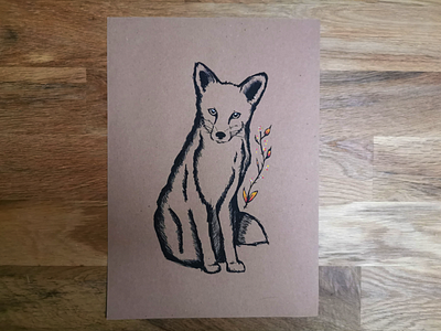 Illustrations - Forest series - Fox drawing fox illustration posca