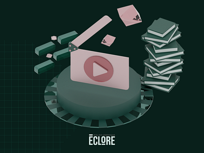 Eclonre - Content Production 3D Illustration 3d blender branding illustration