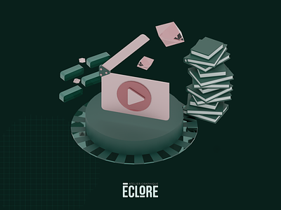 Eclore - Content Production 3D Illustration 3d blender branding design illustration