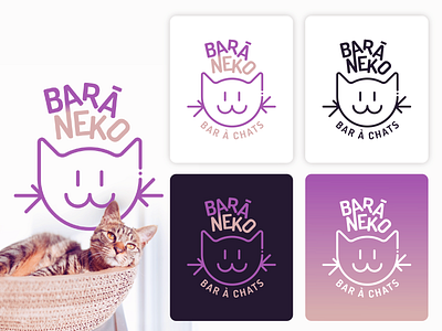 Baraneko - Cat café brand identity