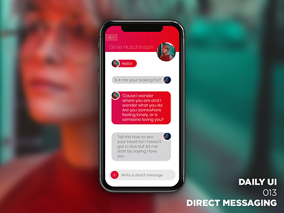 Daily UI #013 - Direct Messaging chat dailyui message messaging ui