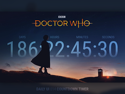 Daily UI #014 - Countdown Timer dailyui doctor who timer