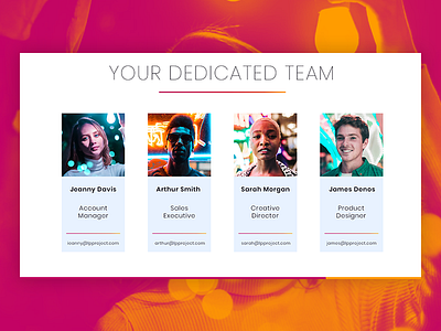 Powerpoint/Keynote Team Slide