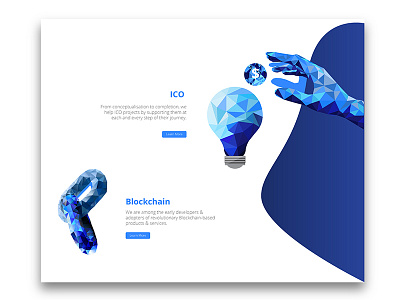 Landing Page blockchain crypto cryptocurrency ico ui web website