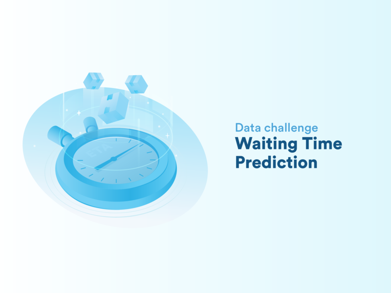 Data Challenge: Waiting Time Prediction clock deliveries delivery illustration isometric isometry perspective time machine time management time prediction