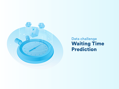 Data Challenge: Waiting Time Prediction clock deliveries delivery illustration isometric isometry perspective time machine time management time prediction