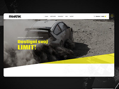 Car race Website black and yellow car lovers car race creative design design ecommerce design homepage design modern design race ui web webdesign