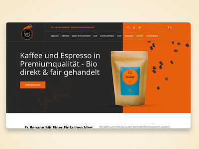 Elephant beans / e-commerce creative design design homepage design modern design ui web webdesign