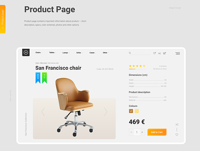 Product Page design e commerce product card ui uiux ux web design