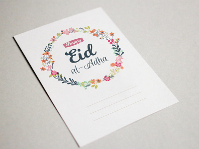 Eid al-Adha Greeting card design