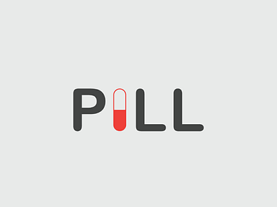 PILL creative design illustration logo logos logotype pill typography