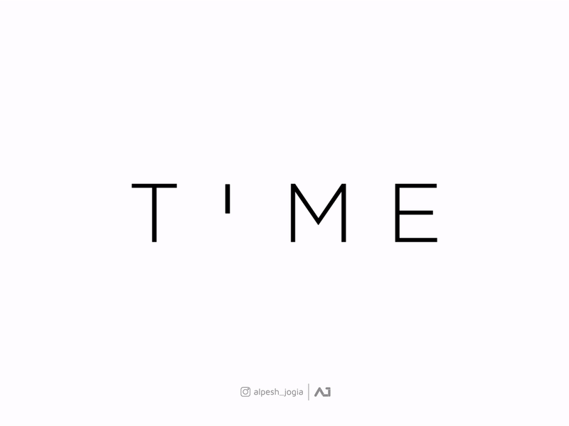 Time Animation adobe after effects adobe illustrator after effects animation animation after effects creative design kinetic kinetic type kinetic typography kinetictype kinetictypography logodesign logotype motion design motion graphic time typography