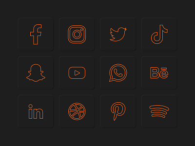 Social Media Icons creative design graphics icon icon design icon pack icon set icons icons design icons pack icons set illustrator social icons social media vector