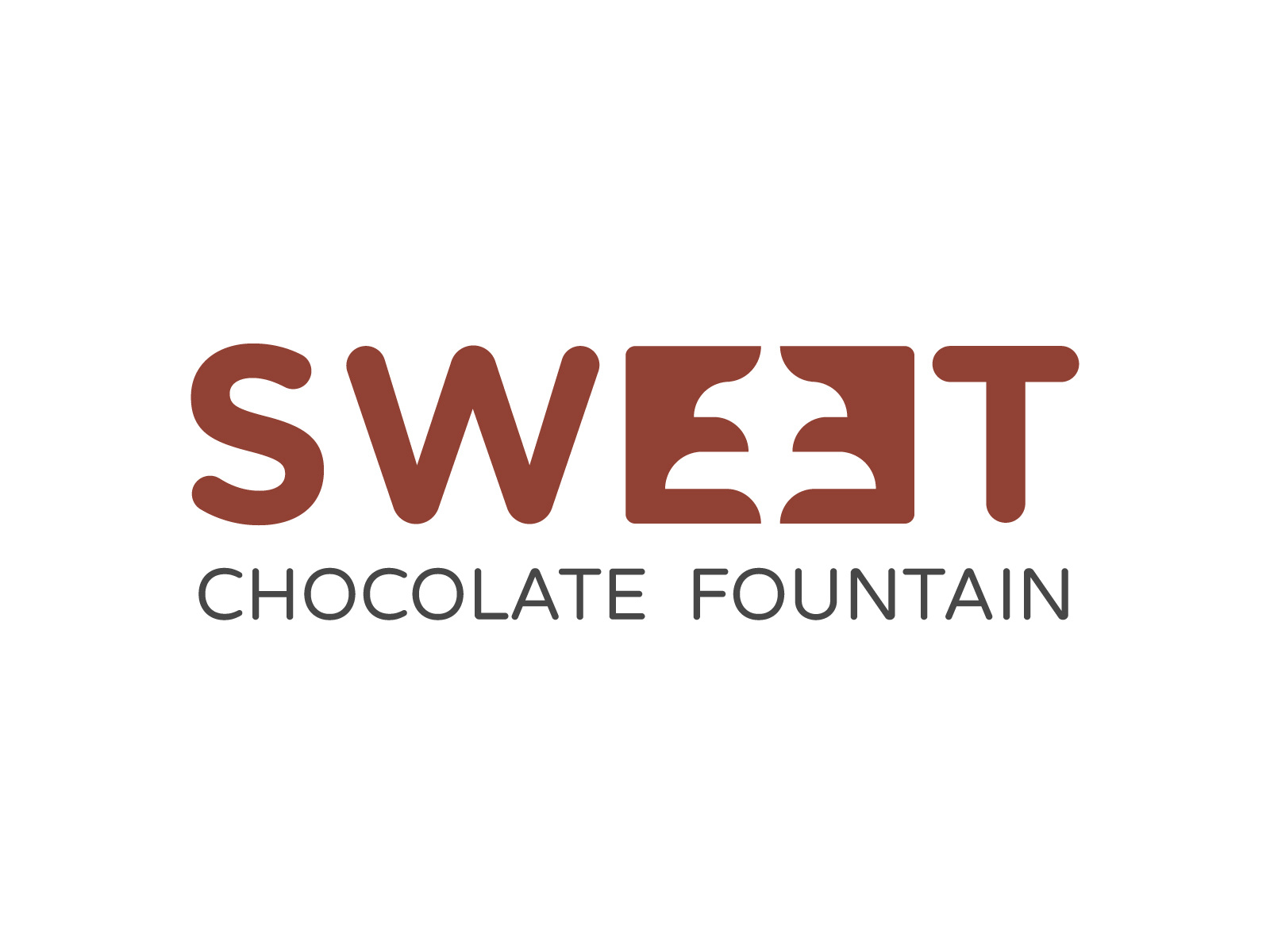 Sweet Chocolate Fountain Logo Design by Alpesh Jogia on Dribbble