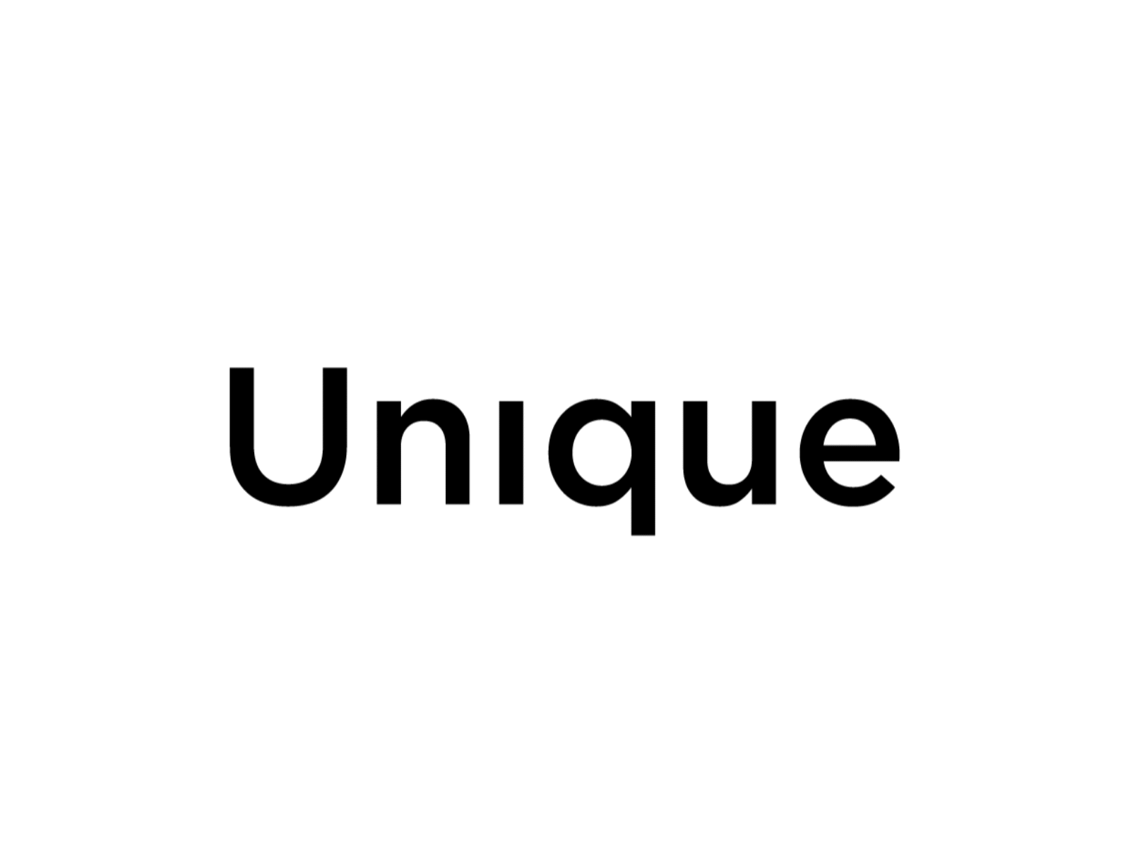 Unique Wordmark