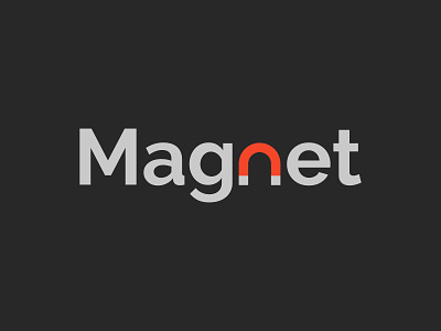 Magnet creative icon logo logo design logodesign logos logotype magnet magnet icon magnet logo typography word wordmark wordmark logo wordmarks wordplay wordplay logo wordplays