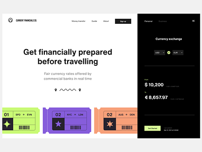 currect financials - c81 branding design graphic design ui ux web design