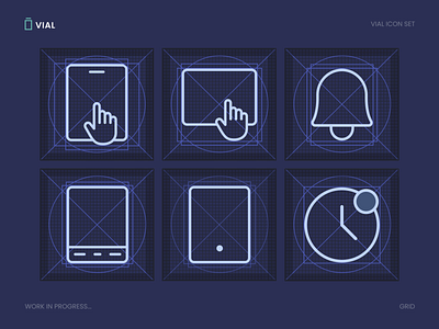 Grid & Icons, work in progress design graphic design illustration ui vector web design