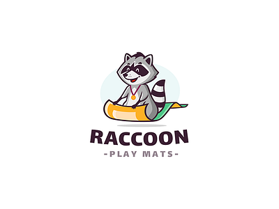 Raccoon Rug carpet cartoon character magic mats play raccoon rug
