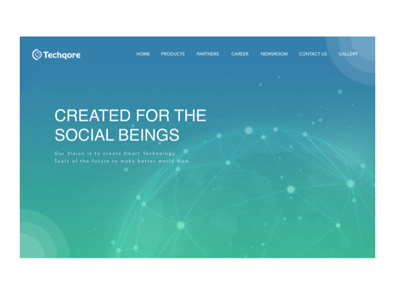 Techqore shot principleapp visual design web design website