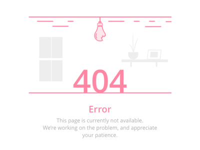404 Error Illustration illustration ui visual design
