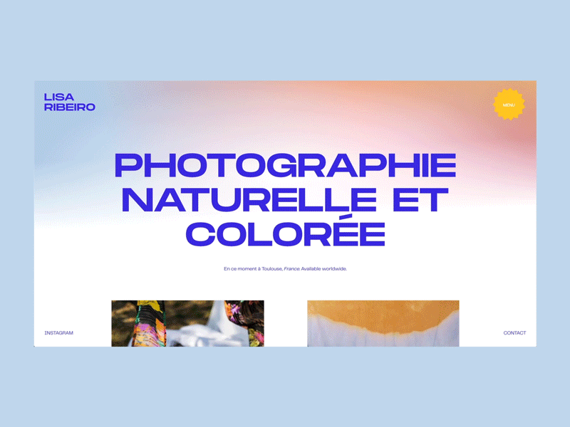 Loader Home Photograph Website art creative design elegant graphic design load loader modern pastel pastels photograph photographer rainbows ui ux webdesign
