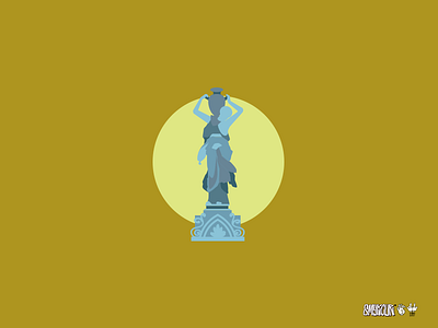 Tereska draw fontanna fountain illustration tereska