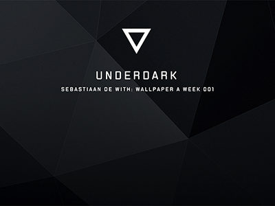 WPAW 1: Underdark angular black dark matte polygon shiny under wallpaperaweek wpaw