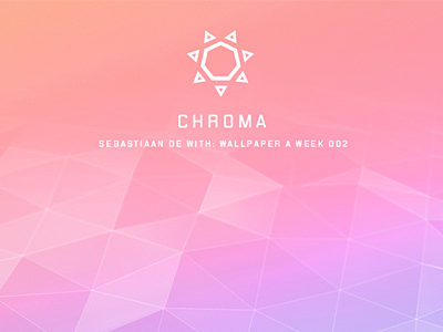 WPAW 2: Chroma angular background colorful dark matte polygon rainbow shiny wallpaper wallpaperaweek wpaw