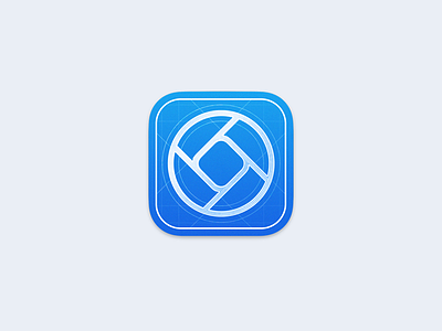 Halide - Beta icon aperture app beta blue blueprint camera design halide icon icons ios ios app iphone photography photography logo plan