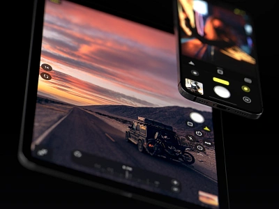 Halide — iPad and iPhone 3d camera camera app dark ios ipad ipad app ipad pro ipadpro iphone iphone app photography ui ui design uidesign ux