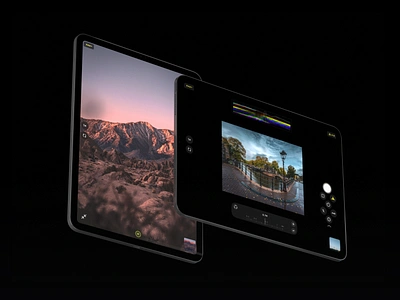 Halide for iPad — Pro View app app design apple black camera camera app icon icons ipad ipad pro ipadpro iphone pro product ui ui design uidesign