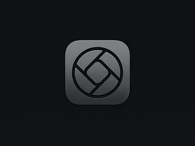 Halide Mark II-P — Space Gray aperture apertures app app icon app icons camera camera icon cameras dark design diaphragm halide icon icon design icons ios ipad iphone photography photography logo