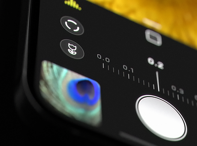 Halide 2.5 - Macro Mode on iPhone app black blue camera dark design focus icon icons illustration iphone logo manual pro ui