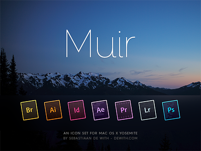 Muir: Creative Cloud icons adobe after bridge effects icon icons illustrator lightroom osx photoshop premiere yosemite