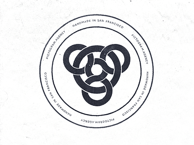Pictogram agency brand branding designer logo pictogram seal shop stamp symmetry